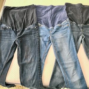 Set of 3 pairs of maternity jeans